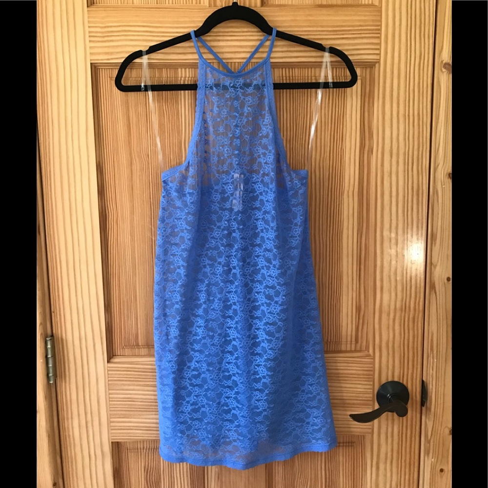 Victoria’s Secret Intimate Lace Top. Size M. Spaghetti straps. Blue. Tags